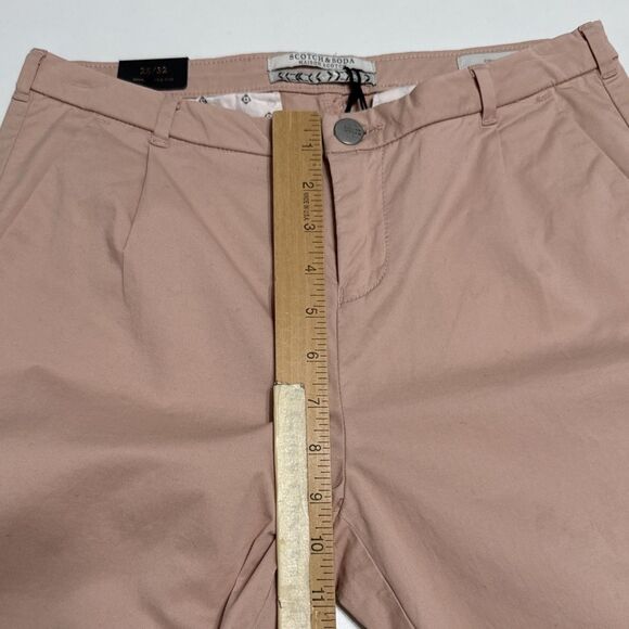 Scotch and Soda Anthropologie 25/33 Pants Maison Cropped Chino Rose Pink NWT - Picture 7 of 9